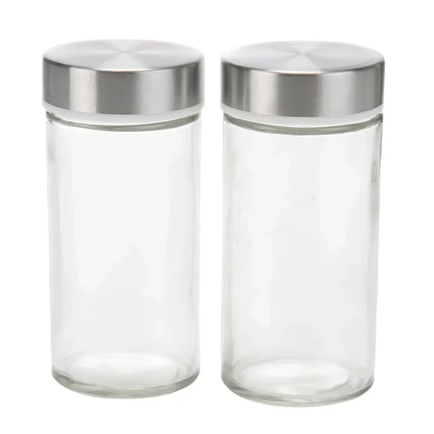 Revolving Glass Spice Jar Set Rack (16 Pc.)