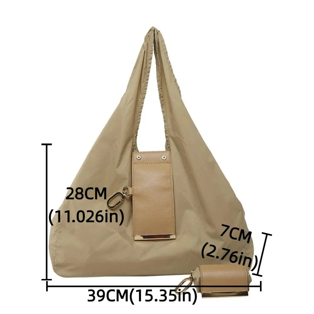 Foldable Keychain Tote Bag – Large Capacity Reusable Shopping Bag