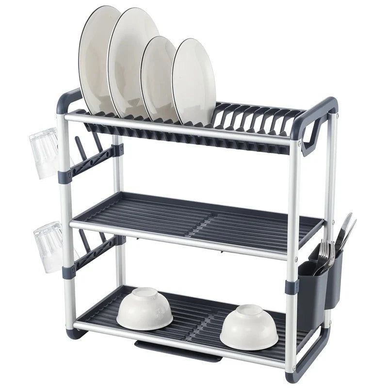 BINCA 3 TIER ALUMINIUM DISH RACK