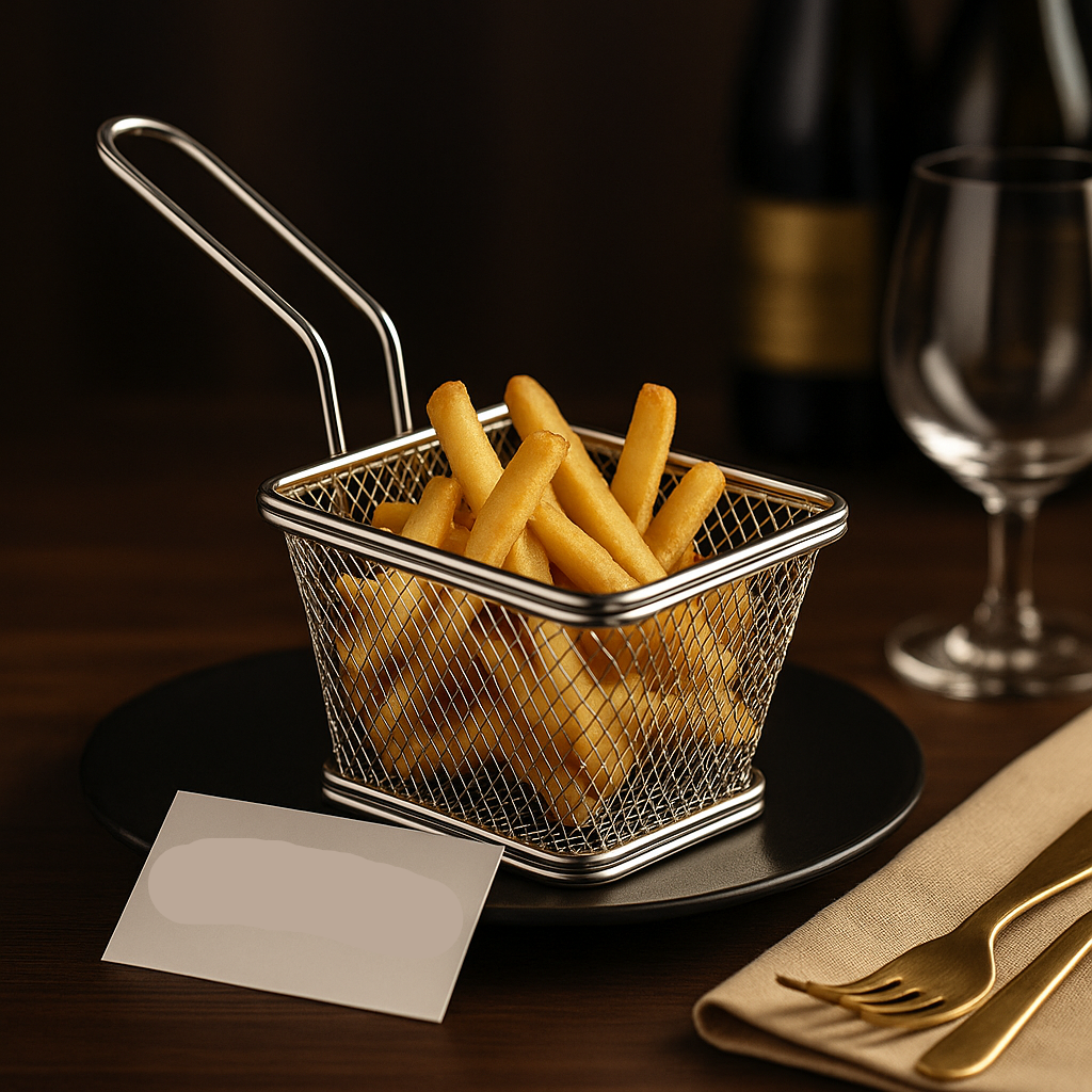 Luxury Mini Fry Basket – Premium Stainless Steel Snack Server