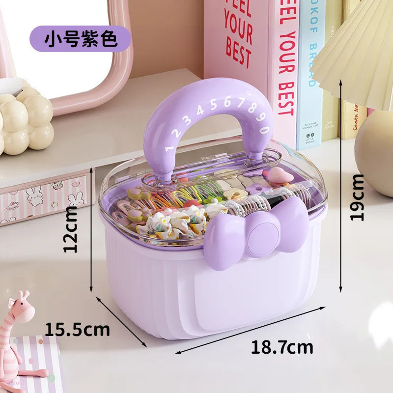 Hair Accessories Storage Box – Portable Makeup Organizer
