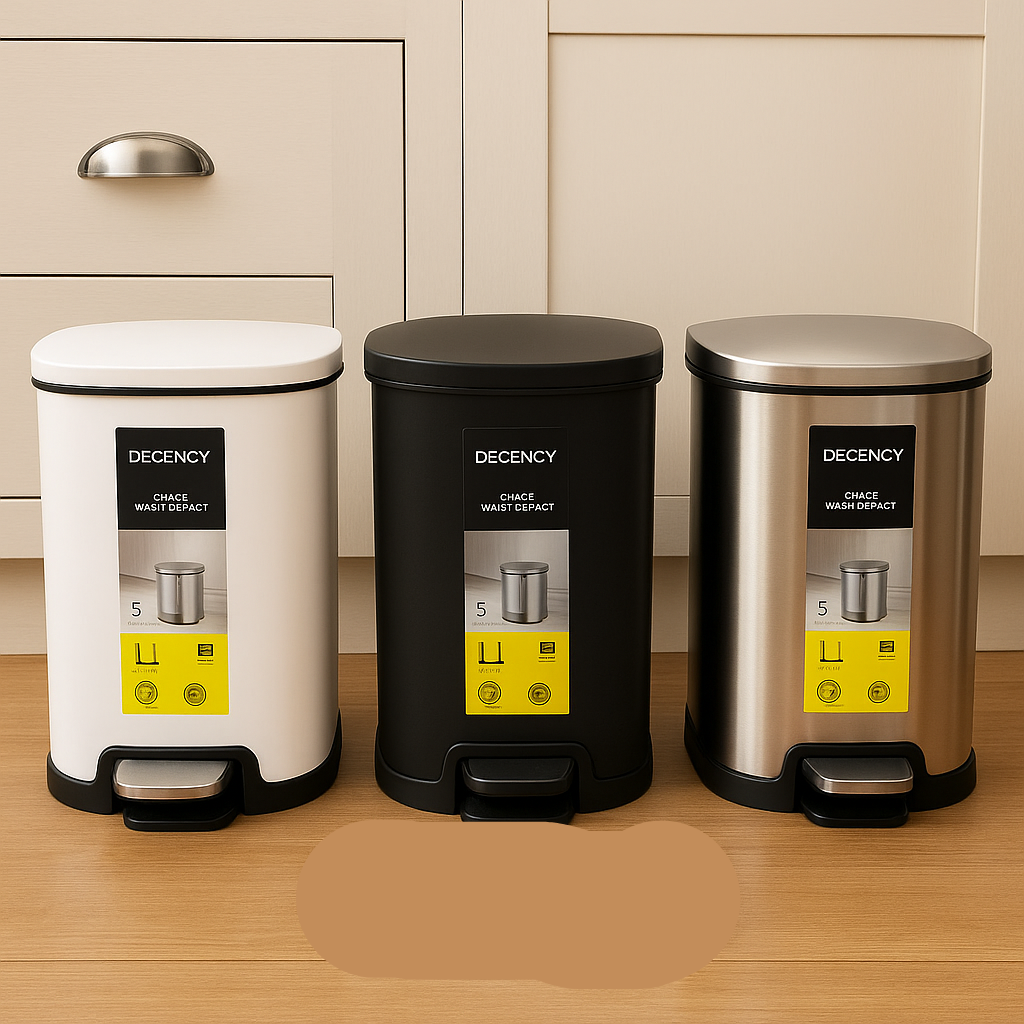 PrimeStep Stainless Steel Dustbin – Pedal & Hydraulic Cover