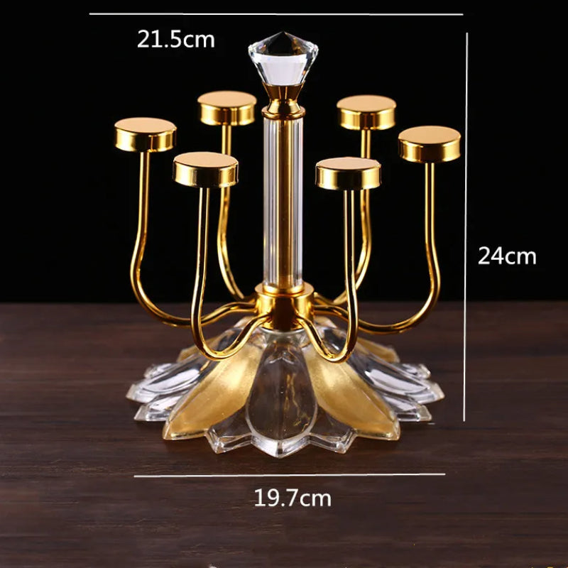 Luxurious Premium Quality Glass And Cup Holder