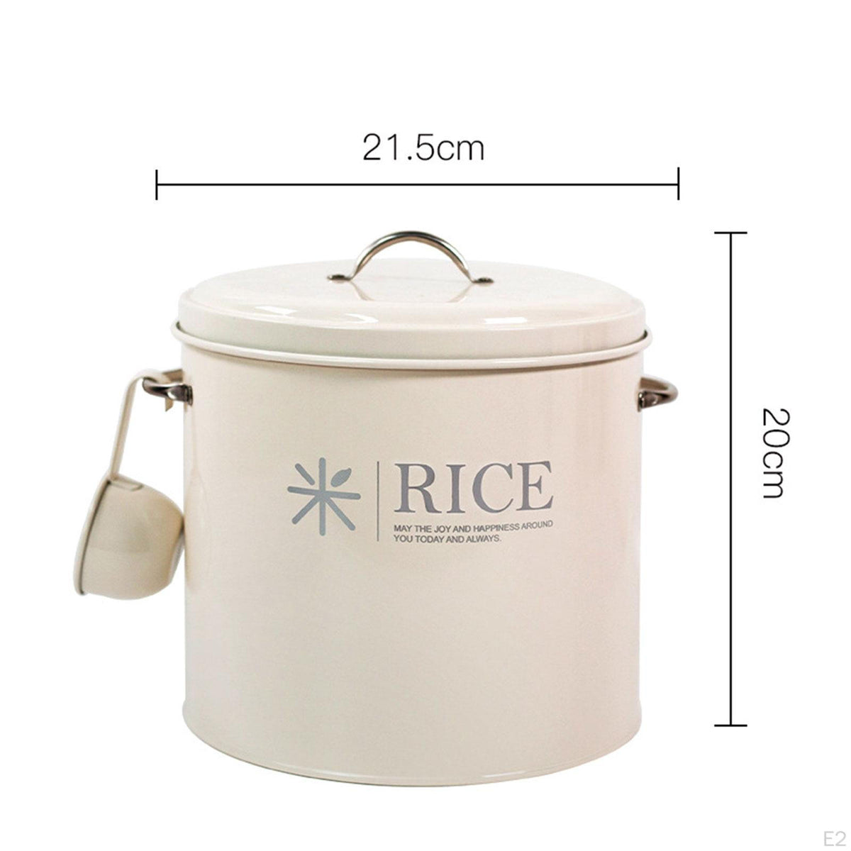 Luxormove Metal Rice Canister – Moisture-Proof Seal