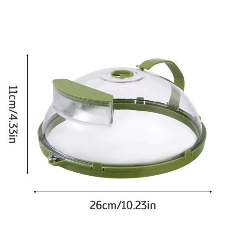 Microwave Splatter Cover With Water Steamer