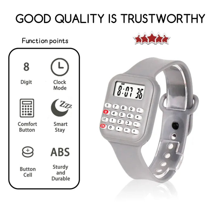 Mini Calculator Kids Wrist Watch