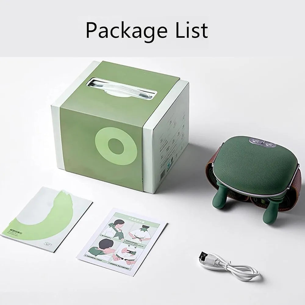 Portable Wireless Neck & Back Massager with Heat – Electric Kneading Pain Relief