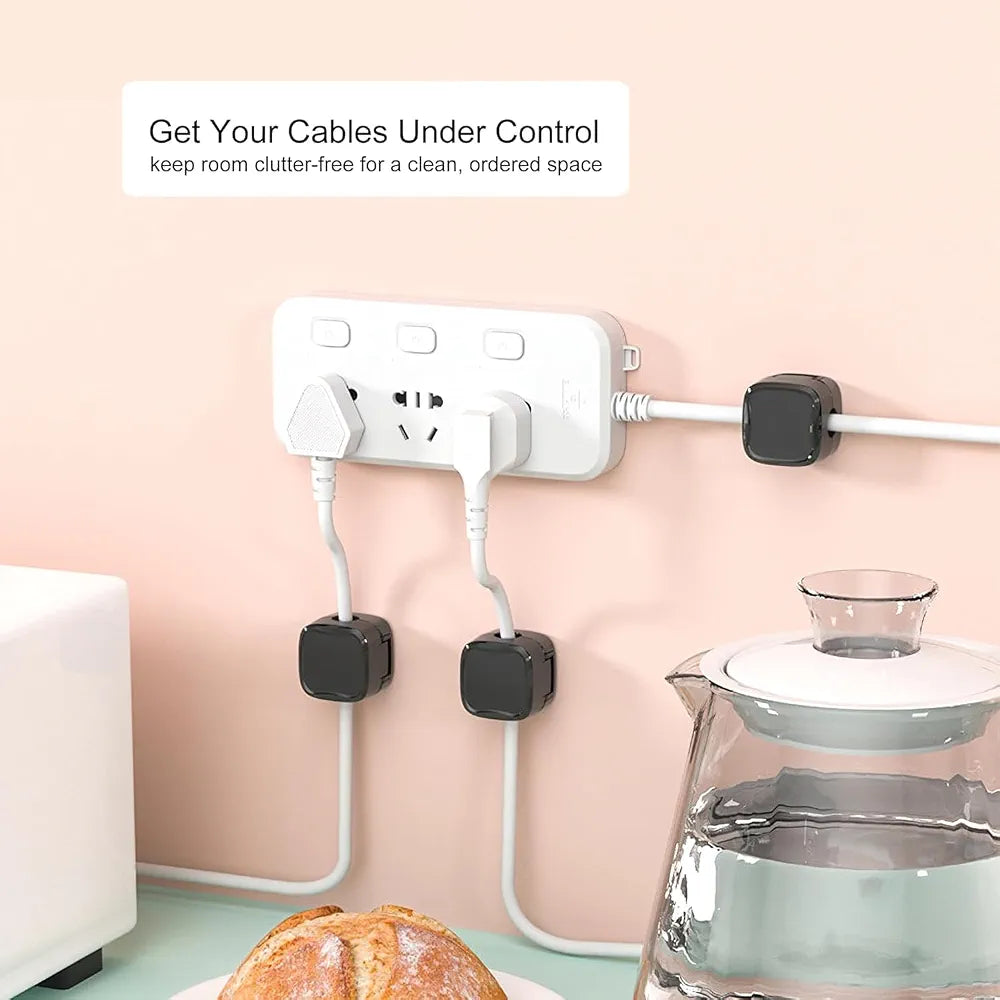 6pcs Set Adjustable Magnetic Cable Holder Organizer