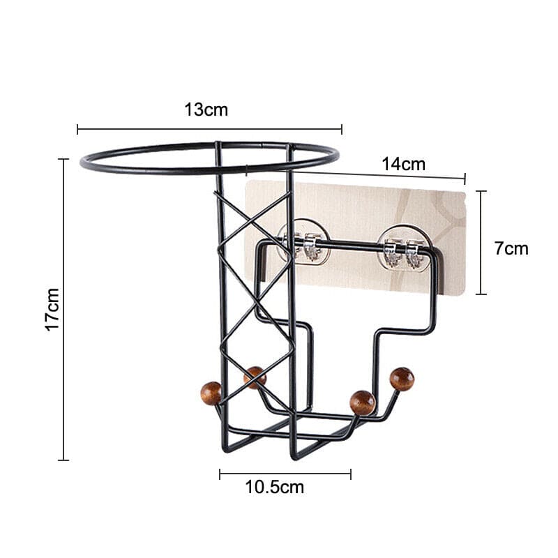 Multipurpose Wall Mounted Heavy Duty Storage Hook Organizer