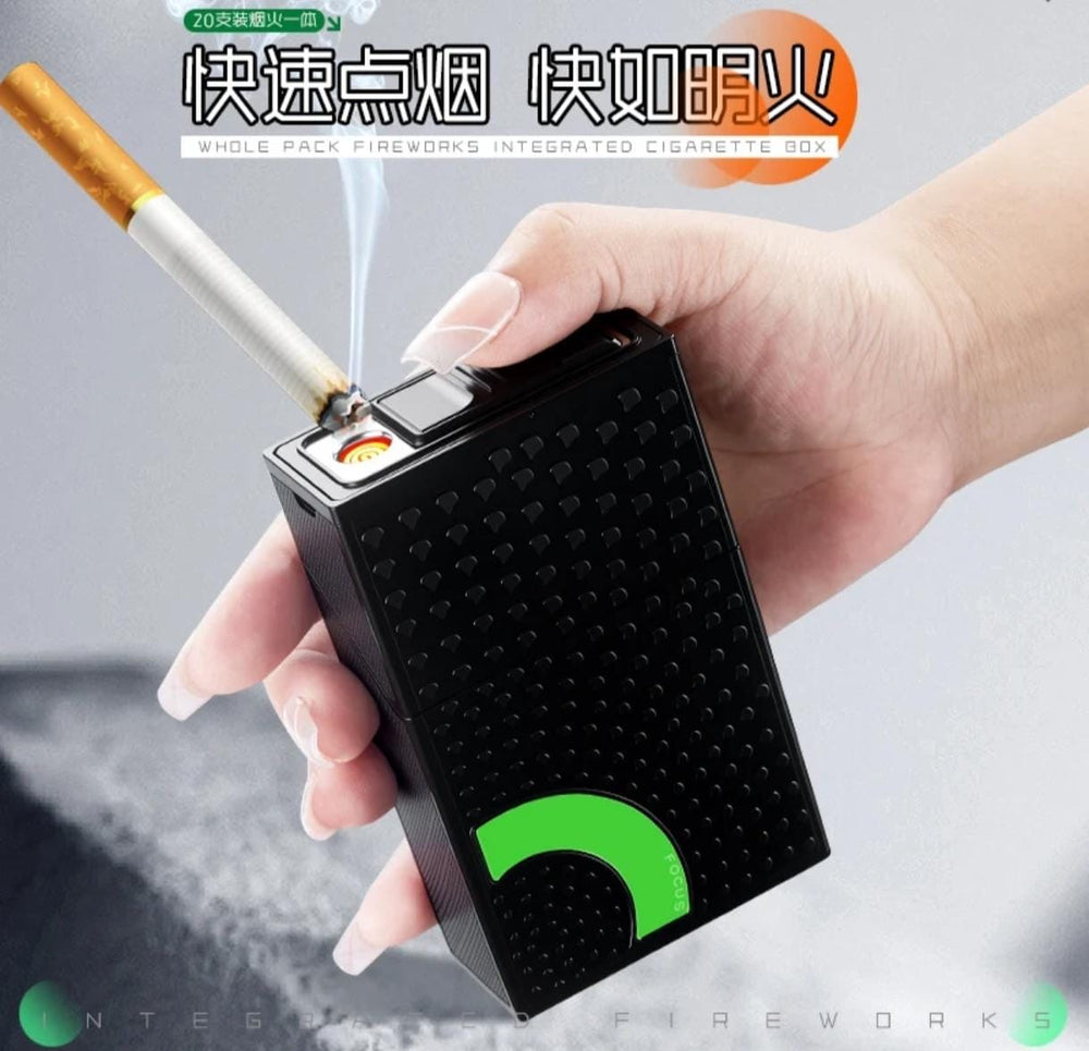 Rechargeable Lighter With Smart Cigarette Case