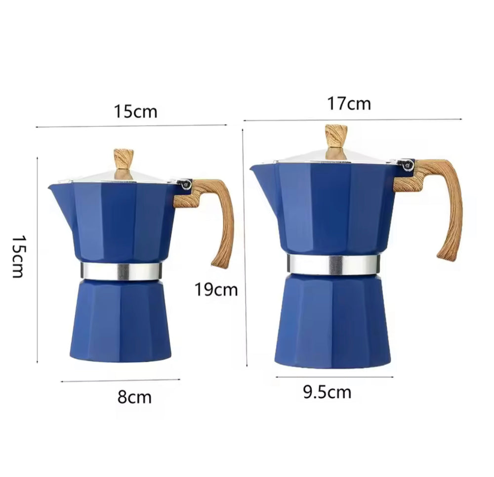 Manual Espresso Coffee Maker With Wooden Handle