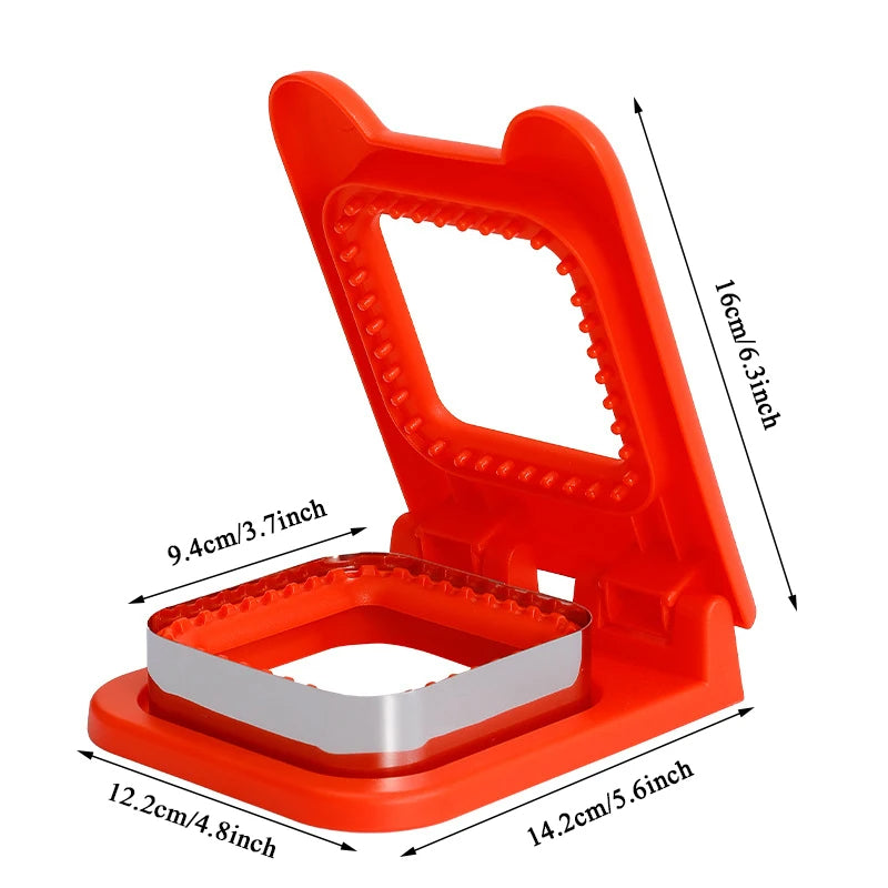 Stainless Steel Pocket Sandwich Maker Fun Sandwich Cutter and Sealer for Kids