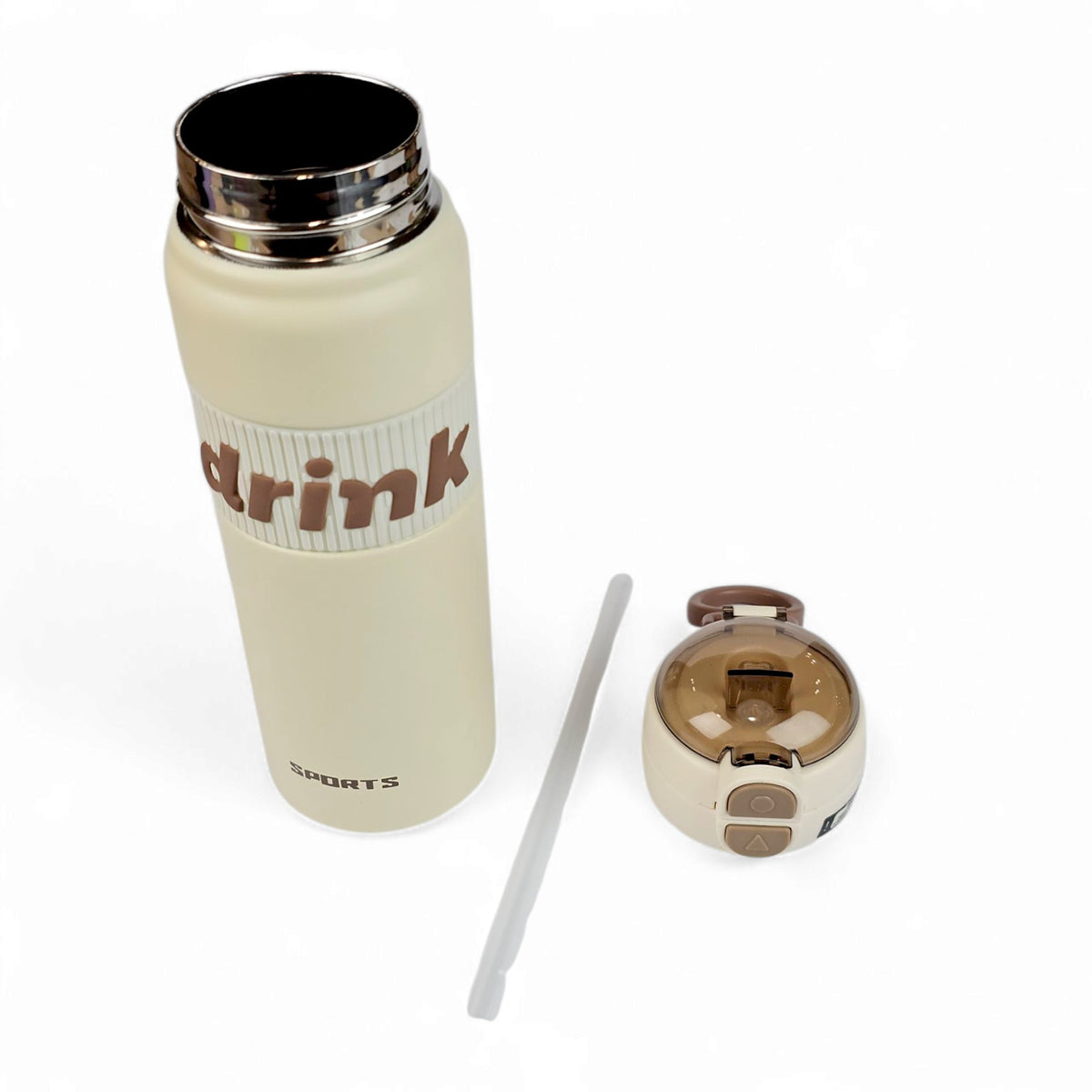 700ml DRINK Sports Water Bottle with Straw & Flip Lid