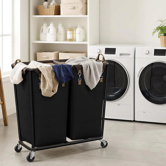 Rolling Laundry Sorter Cart, Laundry Basket With Wheels