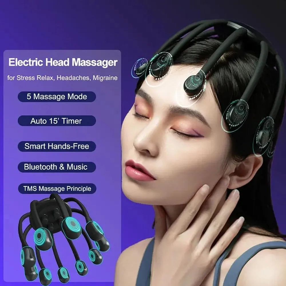 Electric 8-Claw Head and Scalp Massager