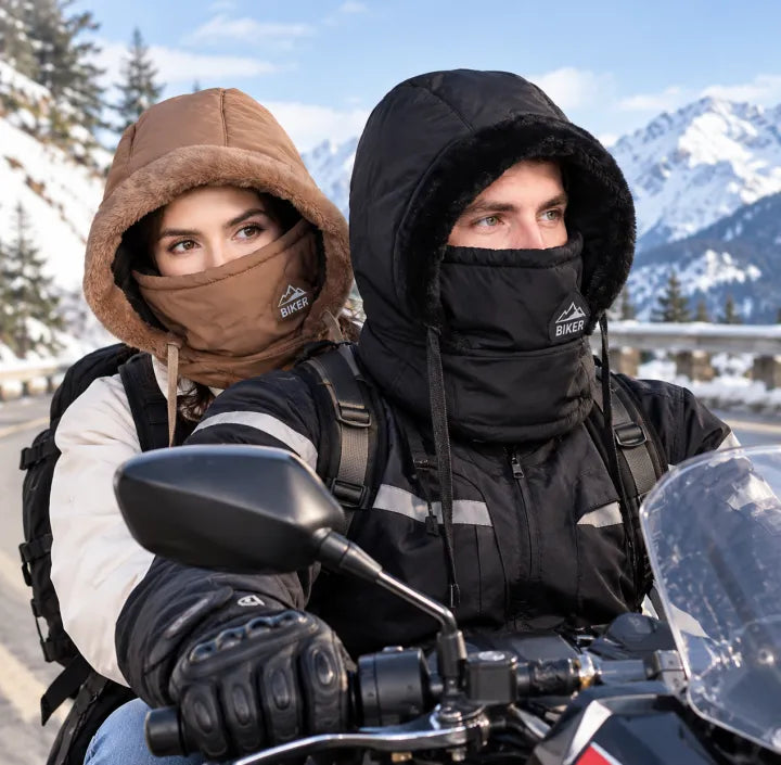 3-In-1 Thickened Fleece Winter Hat with Face Mask and Hood