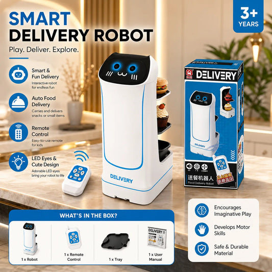 Intelligent Food Delivery Robot (often listed as the 2.4GHz Remote Control Snack Delivery Robot)