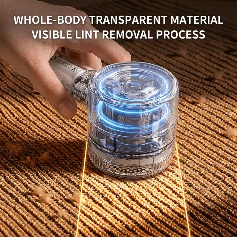 Rechargeable Hair Ball Trimmer, Transparent Lint Remover