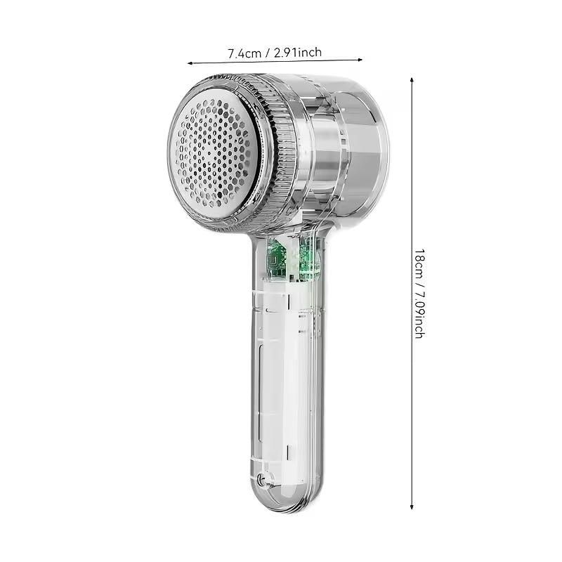 Rechargeable Hair Ball Trimmer, Transparent Lint Remover