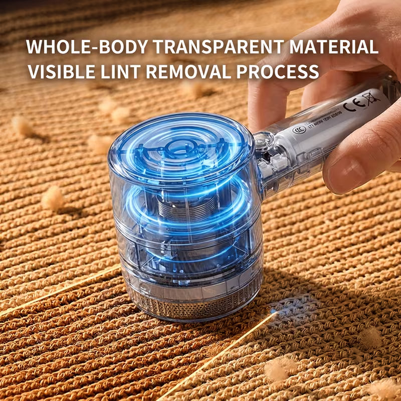 Rechargeable Hair Ball Trimmer, Transparent Lint Remover