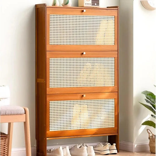 3-Tier Bamboo Wooden Multifunctional Storage Cabinet
