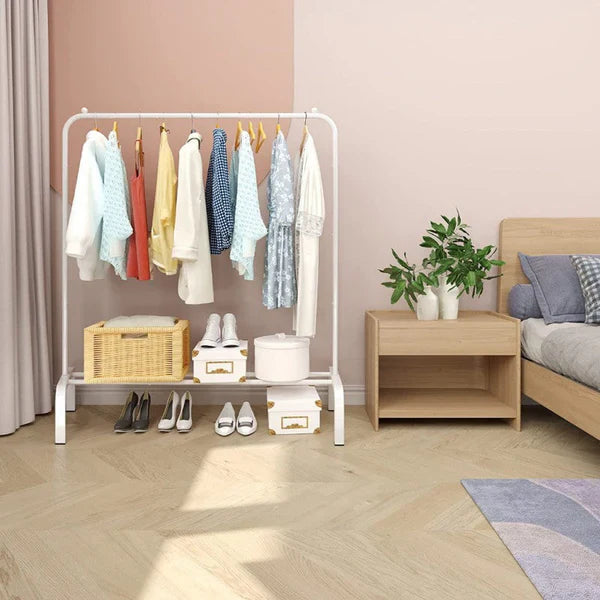 Single Pole Metal Cloth Stand