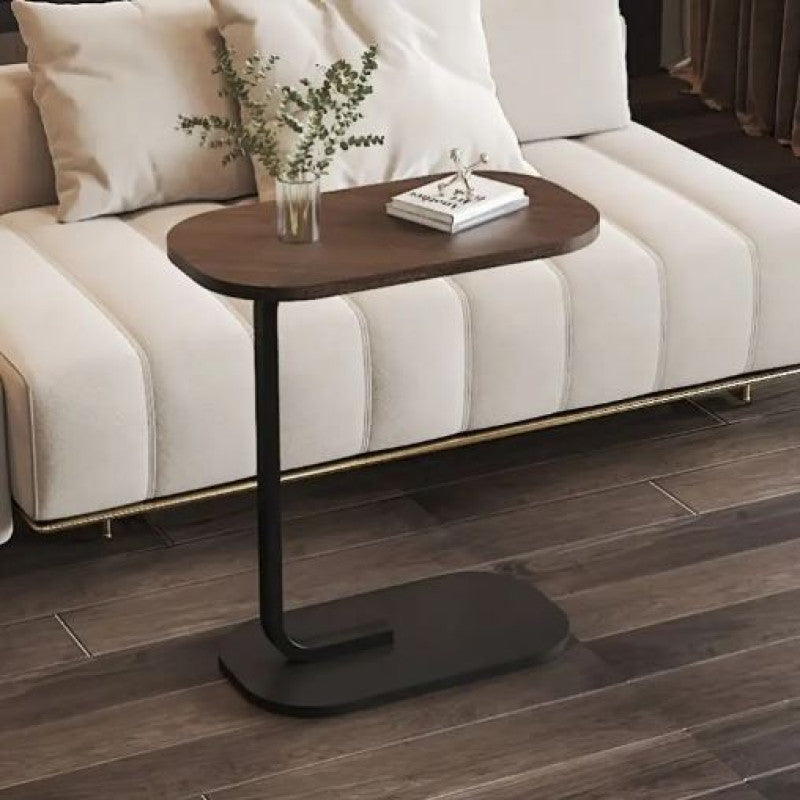 C-Shape Metal Base Coffee Table