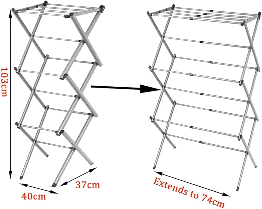 Premium Foldable Cloth Drying Rack – Space Saving