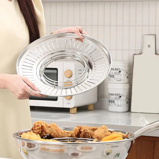 CrispyDrain™ 32cm Oil-Draining Non-Stick Frying Pan
