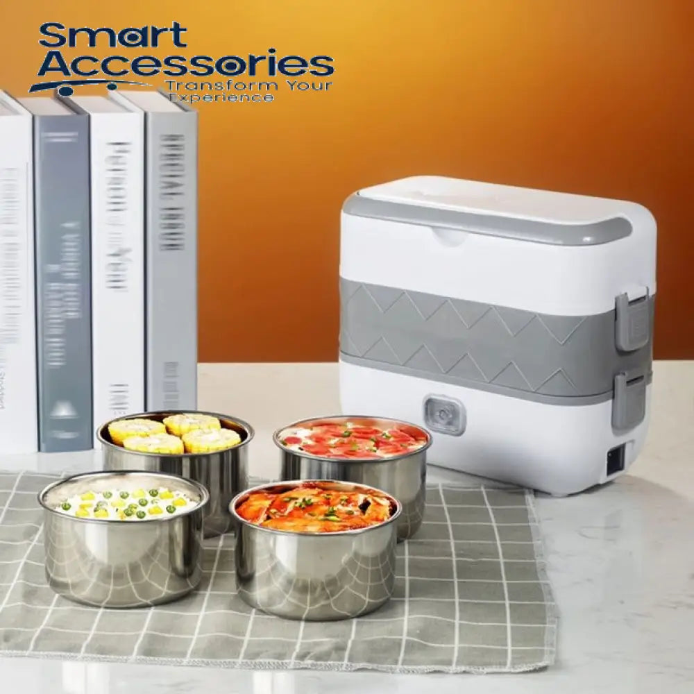 2 Layer Portable Electric Lunch Box