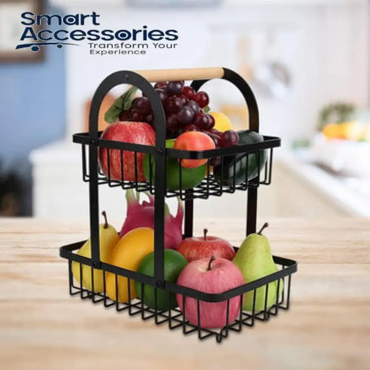 2-Tier Kitchen Countertop Fruit Rack