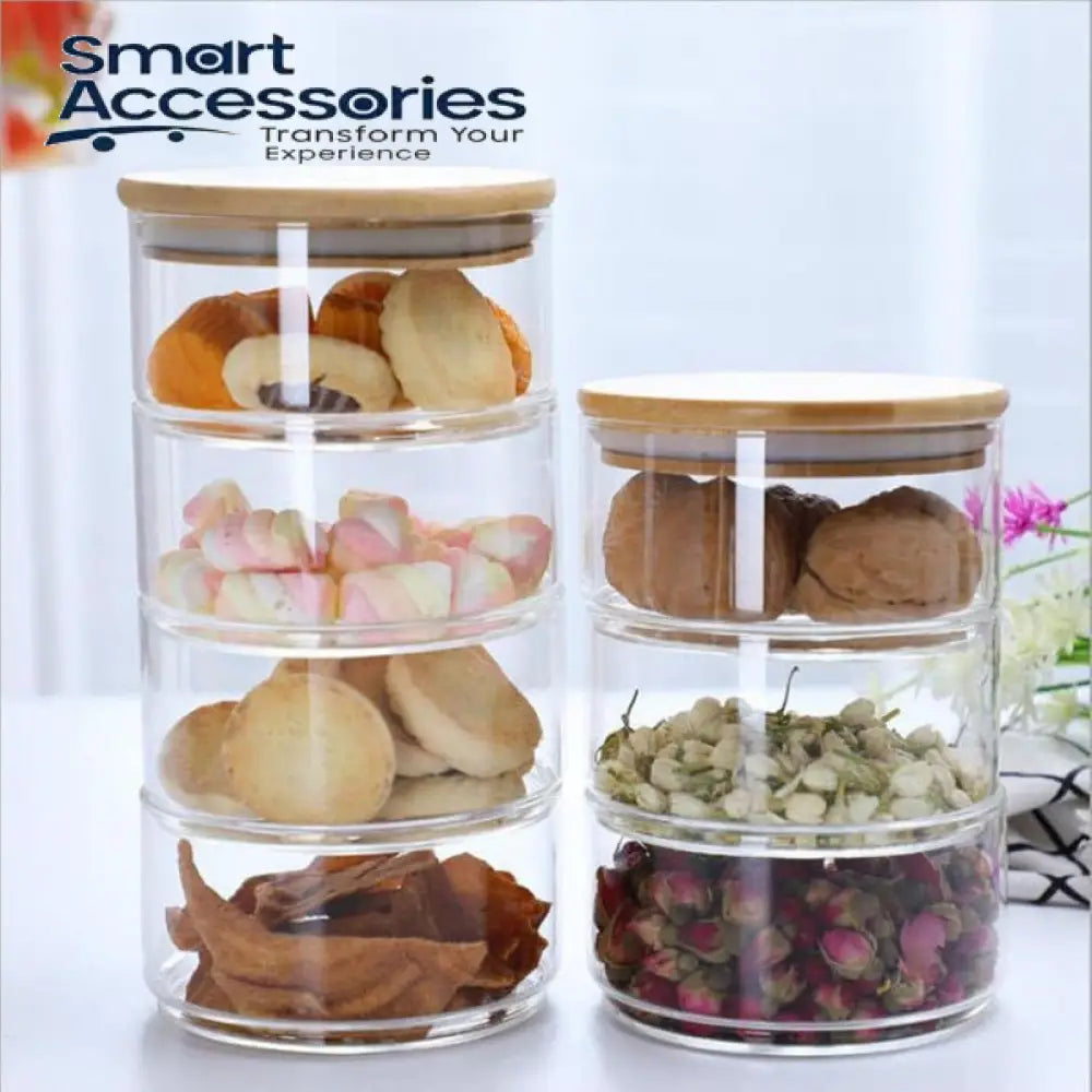 4 Layer Glass Food Container