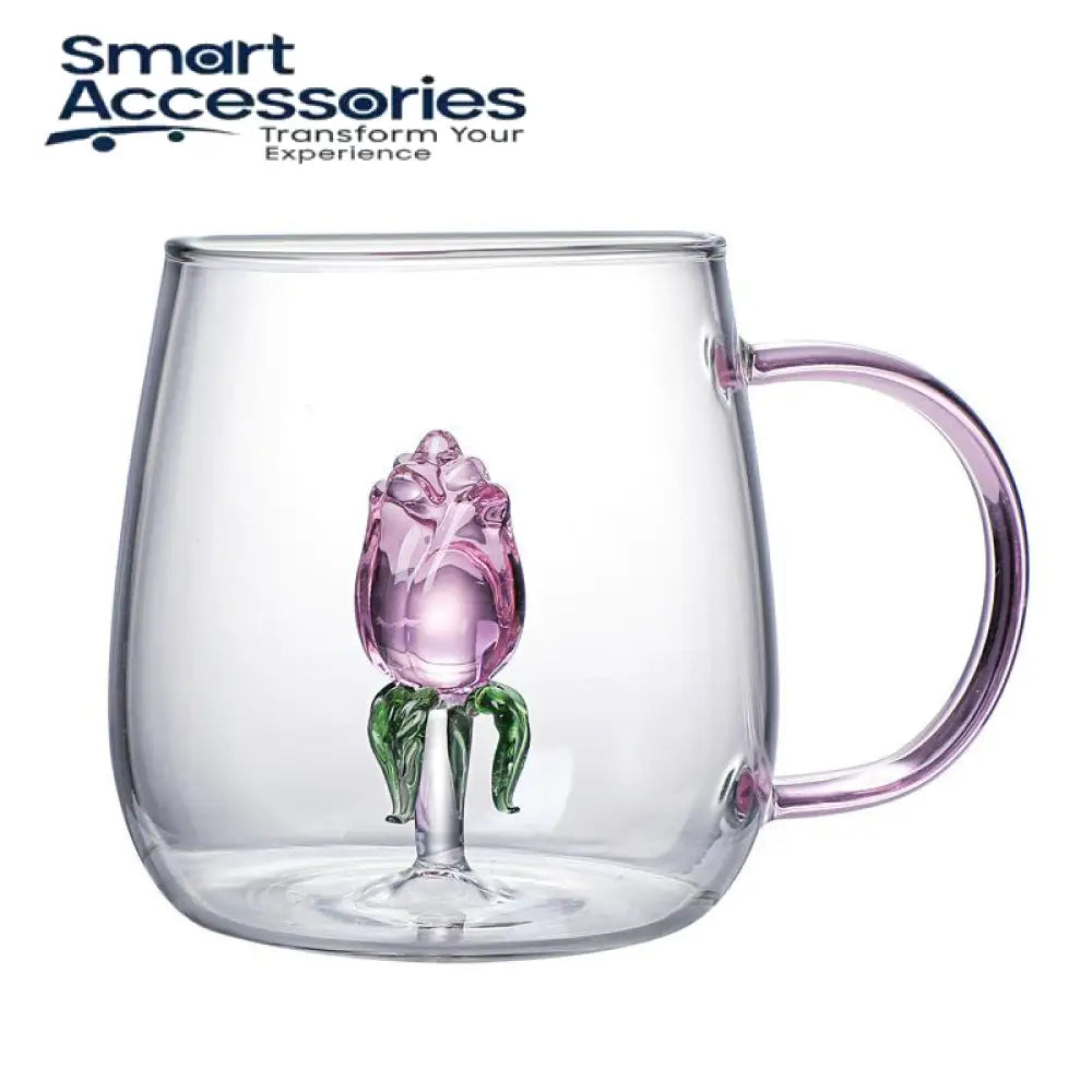 400Ml Creative 3D Glass Mug Cute Cartoon Animal Cup With Handle Coffee Milk Tea