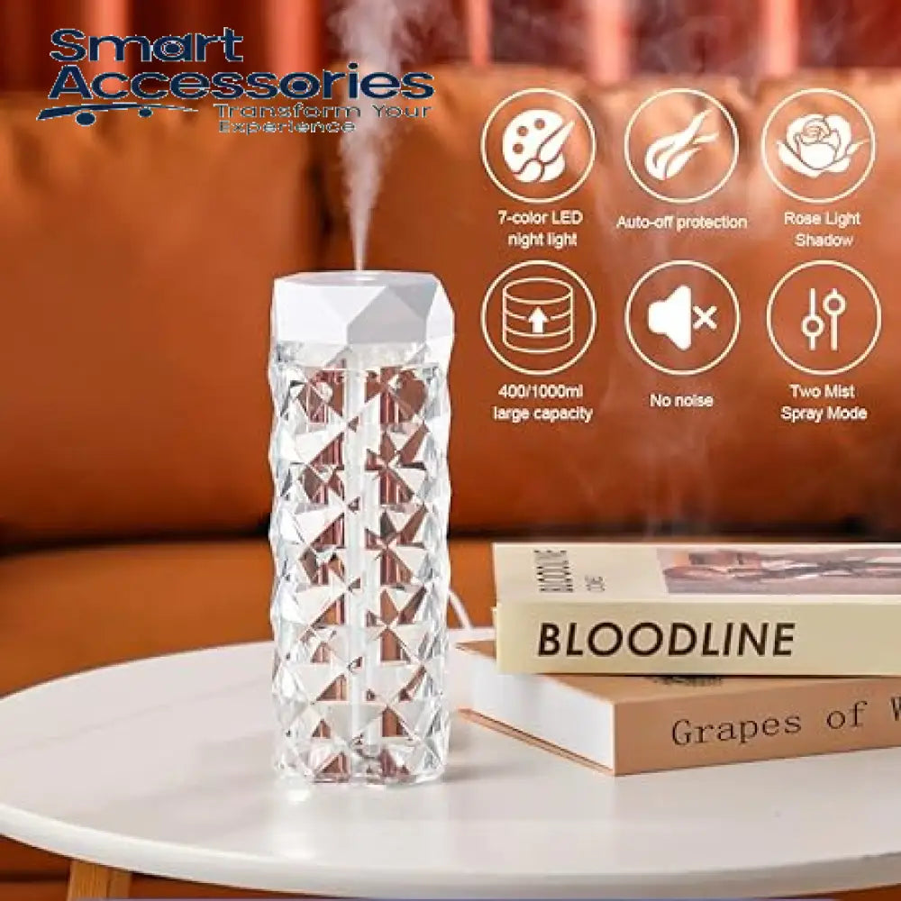 400Ml Crystal Lamp With Air Humidifier