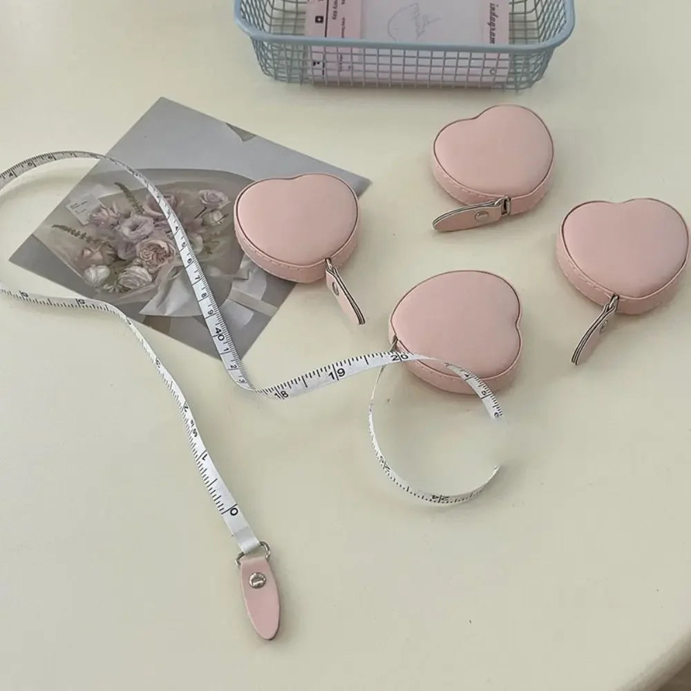 "Mini Heart Measuring Tape – Soft, Flexible & Pocket-Friendly"