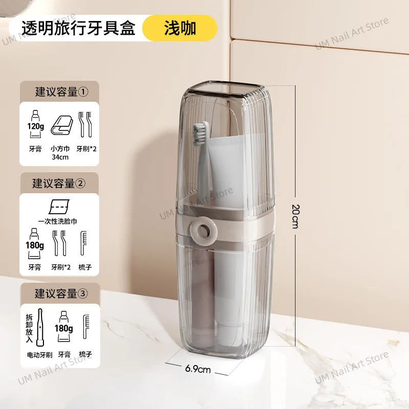 Portable Travel Toothbrush Holder Durable Plastic