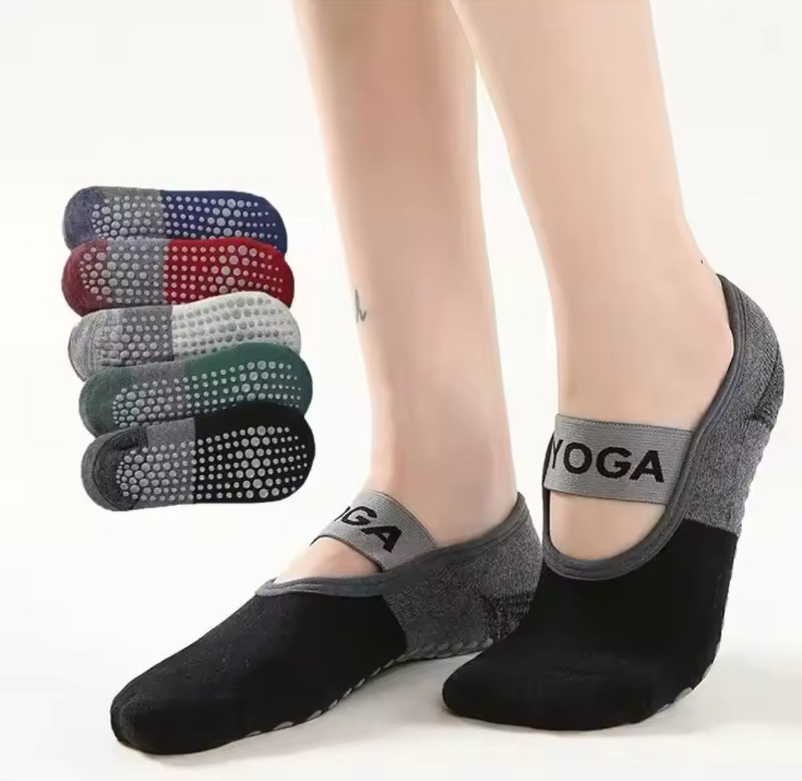 Yoga Non-slip Socks, New Wide Straps Socks, Women Casual Sports Socks
