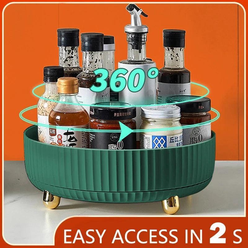 360° Rotating Tray – Lazy Susan Kitchen Organizer