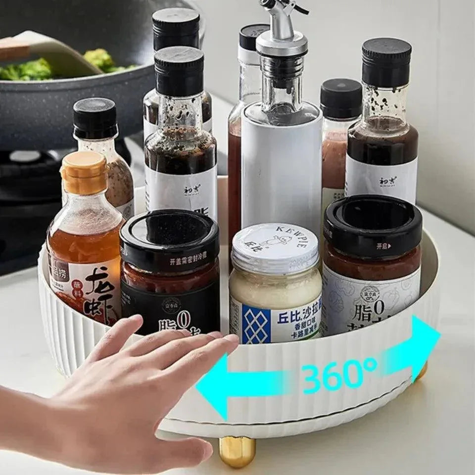 360° Rotating Tray – Lazy Susan Kitchen Organizer