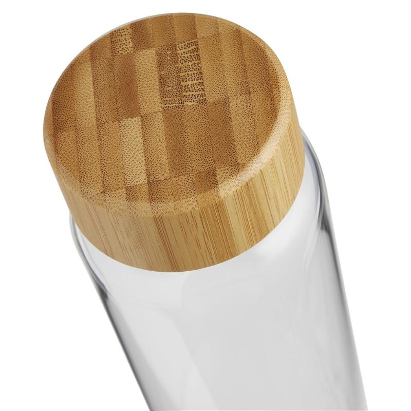 Water Bottle With Bamboo Lid