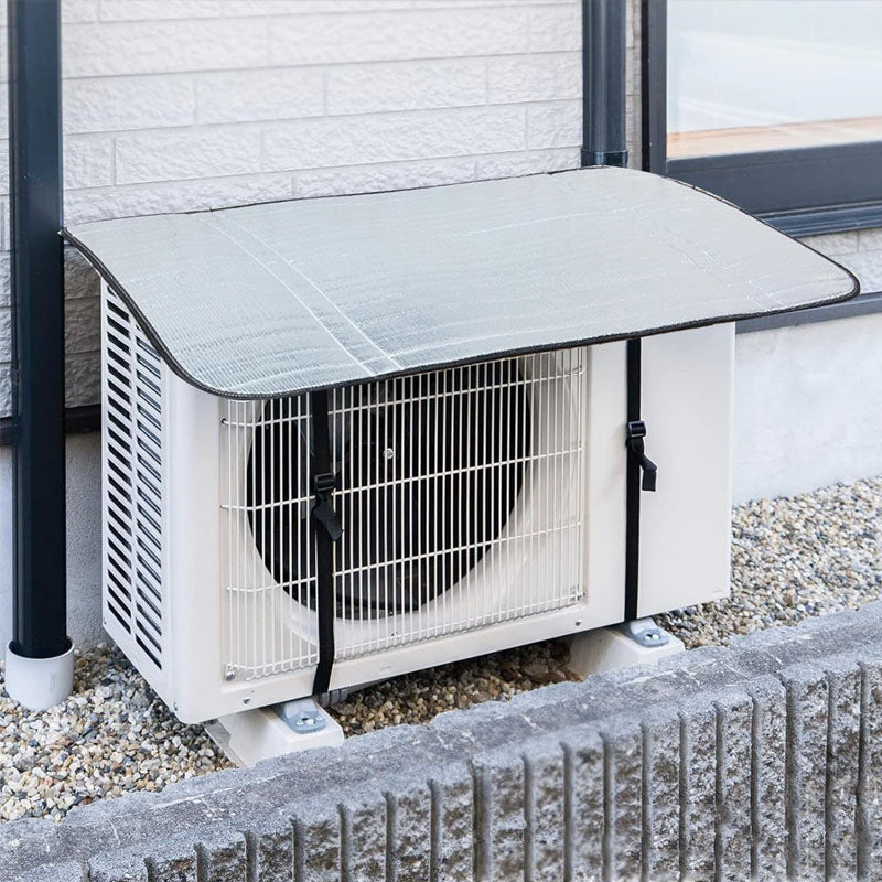 AC Outdoor Unit Protector Aluminium Cover With Straps
