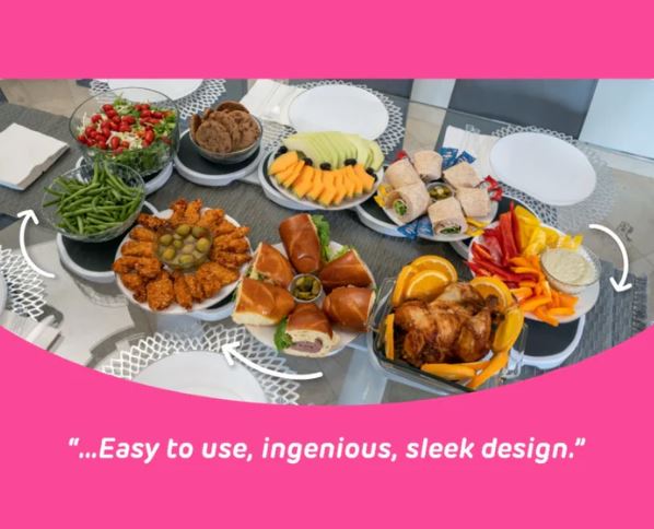 SpinServe™ 360° Expandable Dining Tray