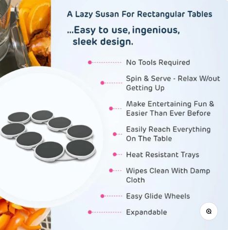 SpinServe™ 360° Expandable Dining Tray