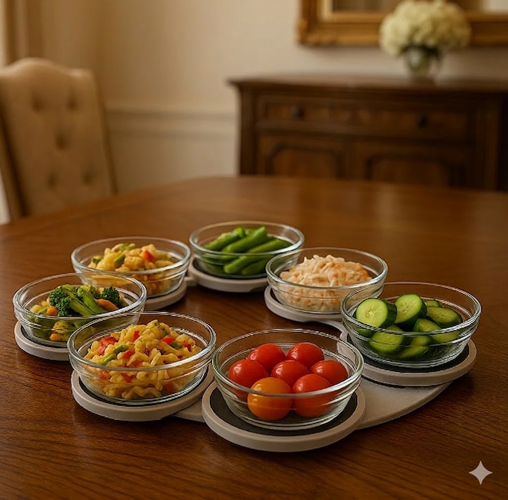 SpinServe™ 360° Expandable Dining Tray