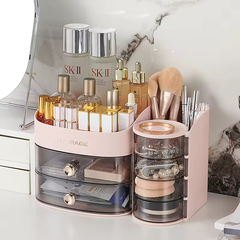 Large Capacity Cosmetics Storage Box – Premium Desktop Organizer