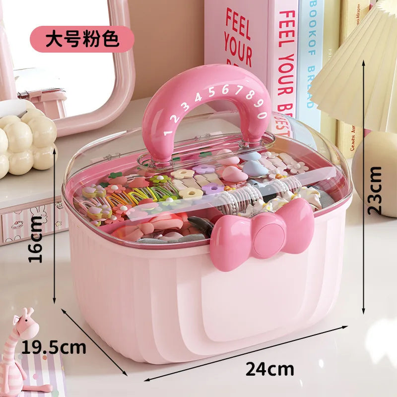 Hair Accessories Storage Box – Portable Makeup Organizer