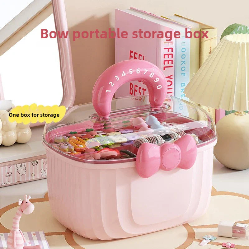 Hair Accessories Storage Box – Portable Makeup Organizer
