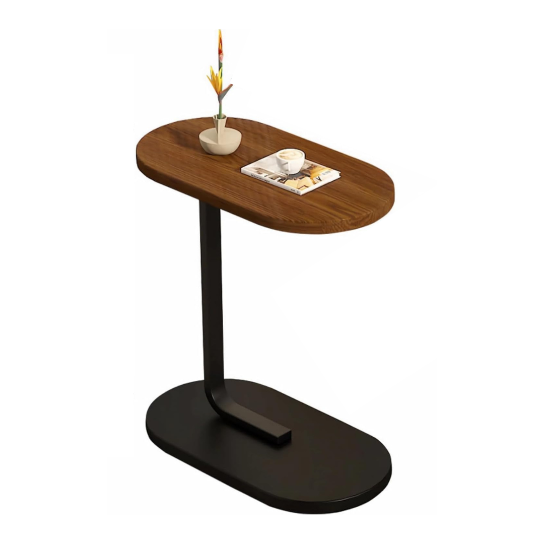 C-Shape Metal Base Coffee Table