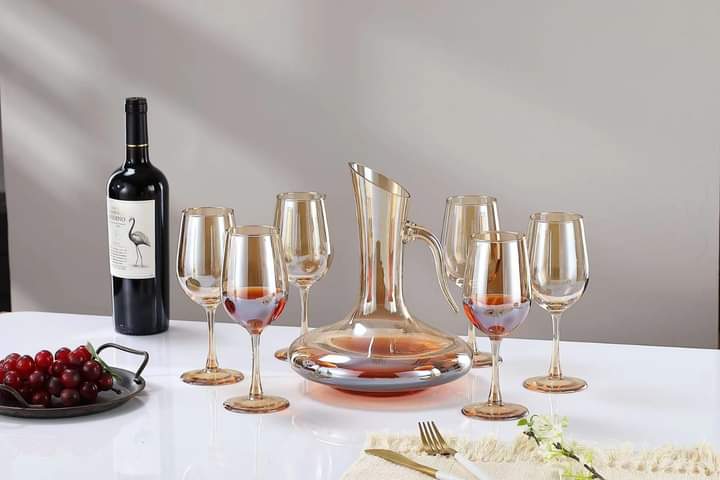 Luxury Water Set 7pcs - Golden Shaded