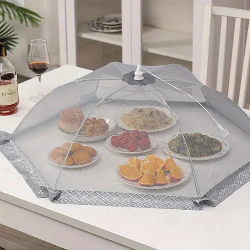 Anti mosquito food net umbrella cover for picnics and BBQ